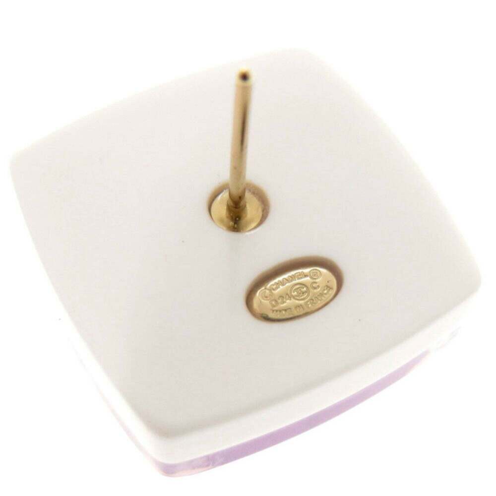 CHANEL Authentic Pink Logo Earrings - Picture 7 of 7